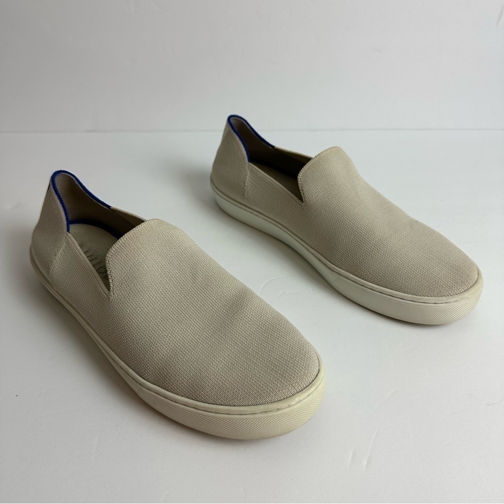 Rothys The Sneaker Shoes Slip On Cream Women’s 10.5 Washable